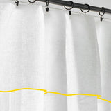 100% Linen Edge Embroidery Curtain (Set Of 2)
