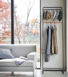 Coat Rack with Hat Storage (66" H)  - Steel + Wood
