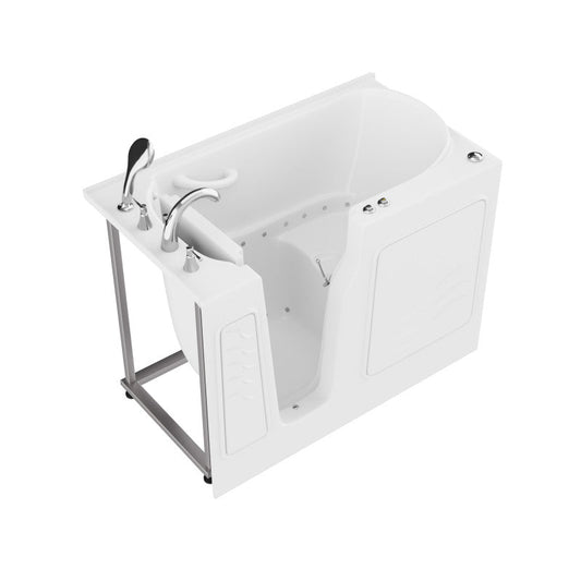 ANZZI Coupe Series 29 in. x 52 in. Quick Fill Walk-In Air Tub in White