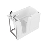 ANZZI 29" x 52" Therapeutic Walk-In Tub with Dual Hydrotherapy (Air & Water), Fast Drain, Inline Heater, Chromatherapy, Aromatherapy, and Quick Fill Faucet