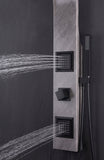 Aura Series 39 in. 2-Jetted Full Body Shower Panel System with Rainfall Showerhead and Spray Wand