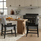 Leo Modern Upholstered Counter Stool quick shift to Dining Chair
