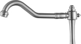 ANZZI Patriarch Elegant Kitchen Faucet, Single Handle Control, High-Arc Spout (8.27" H), WaterSense Certified, Rhino Alloy Solid Brass, Various Finishes