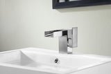 Zhona Series Single Hole Single-Handle Low-Arc Bathroom Faucet in Brushed Nickel