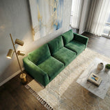 Harmony Brassed Gold Floor Lamp with Rotary Switch Triple Spots Metal Block Base