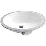 Lanmia Series 19.5 in. Ceramic Undermount Sink Basin in White