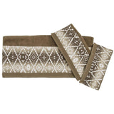 Chalet Aztec 3PC Towel Set, Mocha