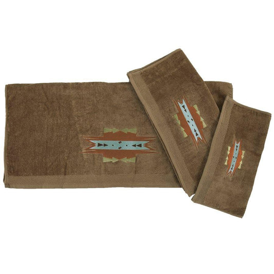 Mesa 3PC Bath Towel Set, Mocha