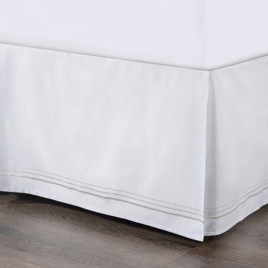 Border Embroidery Bed Skirt