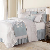 Gathered Velvet Bed Skirt