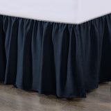 Lily Washed Linen Gathered Bed Skirt