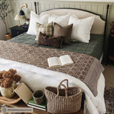 Hera Washed Linen Flange Bedding Set