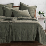 Stonewashed Cotton Canvas Coverlet
