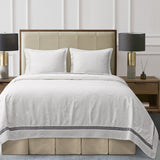 Liza White Matelassé Coverlet Set, Queen