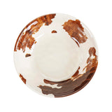 Elsa Cowhide Melamine Bowl, Set of 4