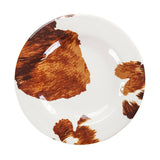 Elsa Cowhide Melamine Dinner Plate, Set of 4