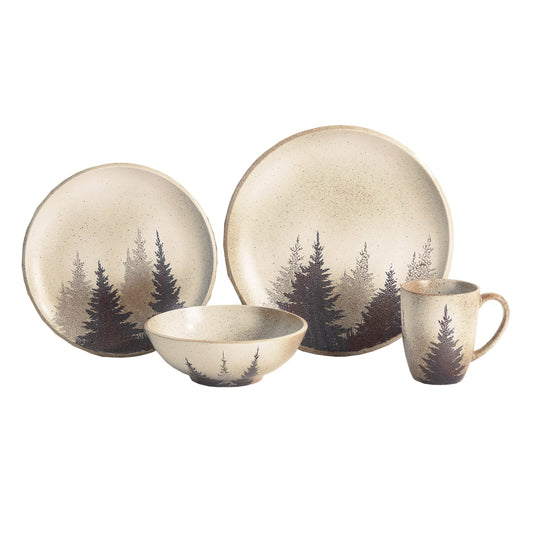 Clearwater Pines 19PC Dinnerware and Canister Set