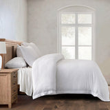 Stonewashed Cotton Waffle Weave Duvet Cover Set