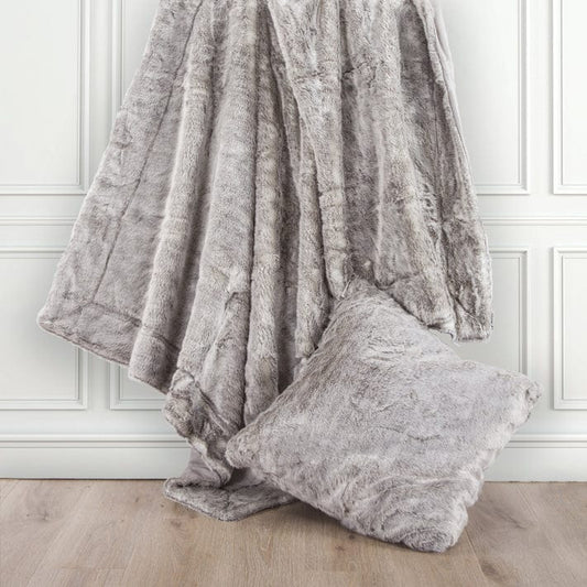 Arctic Bear Mink Euro Sham, Gray