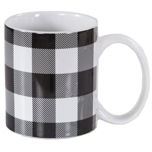 Camille Buffalo Check Design Mug, Set of 4