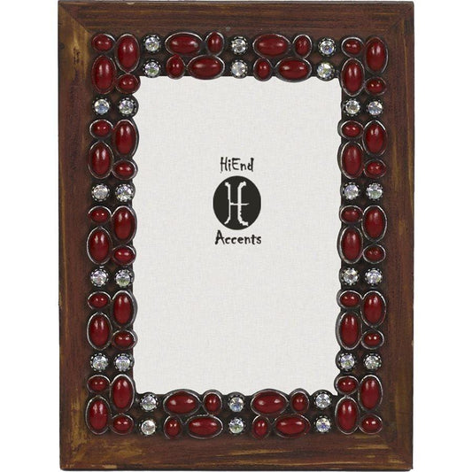 Red Stone Wooden Picture Frame