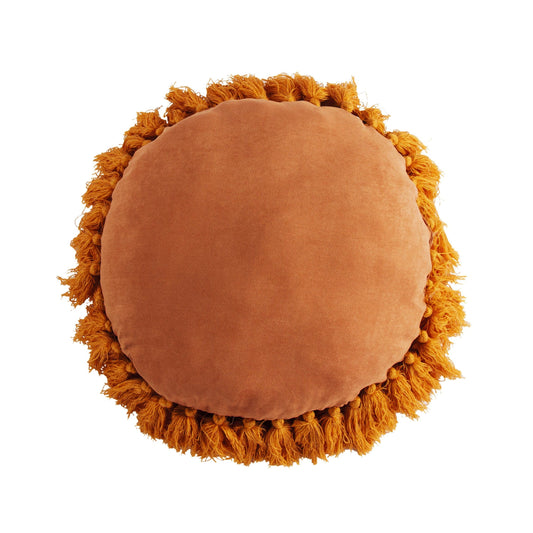 Aria Round Pillow with Tassels