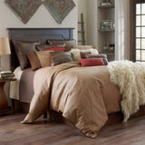 Brighton Stitched Faux Leather Decorative Throw Pillow