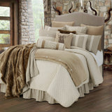 Elk Bust Burlap Throw Pillow