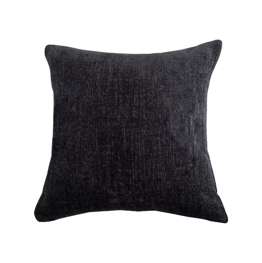 Hamilton Gray Chenille Embroidered White Antler Pillow