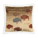Home on the Range Campfire Sherpa Pillow