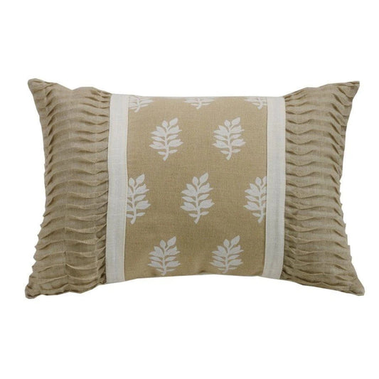 Oblong Rouching Ends Pillow