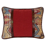 Ruidoso Chenille Geometric Pillow with Concho