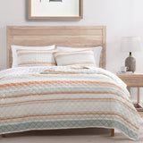 Mystic Stripe Cotton Gauze Quilt Set