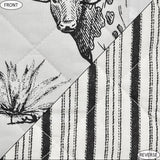 Ranch Life Printed Reversible Quilt Set