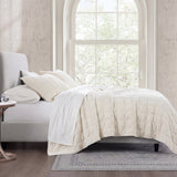 Stella Faux Silk Velvet Double Box Stitch Quilt Set