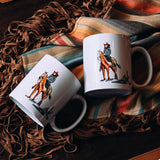 Ranch Life Cowgirl Mug, Set of 4