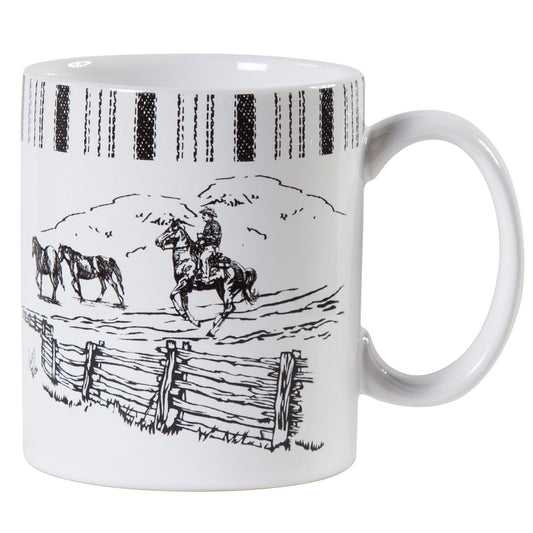 Ranch Life Horse Mug, Set of 4