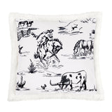 Ranch Life Western Toile Campfire Sherpa Throw