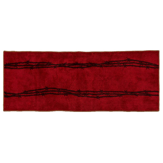 Red Barbwire Kitchen/Bath Rug