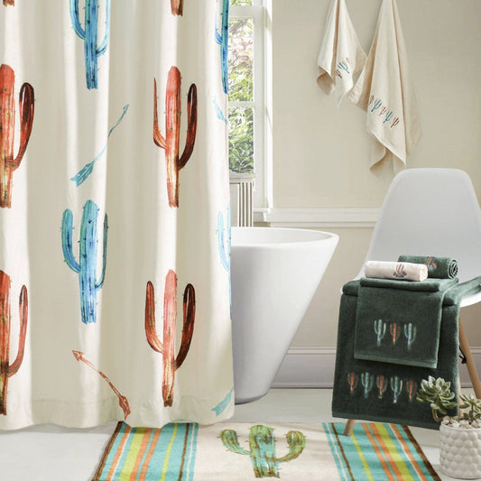 Serape Colorful Cactus Rug