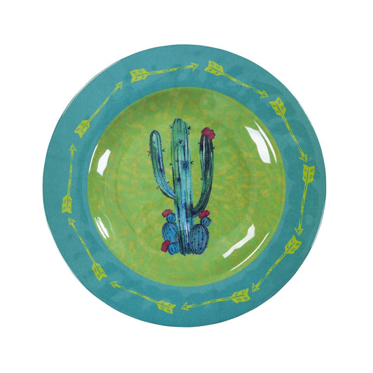 Cactus Melamine Salad Plate Sets, Set of 4