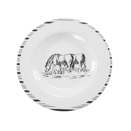 Ranch Life Melamine Salad Plates, Set of 4