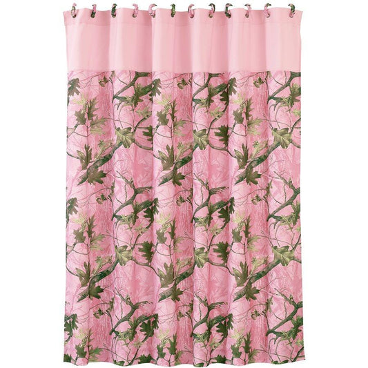 Pink Oak Camo Shower Curtain