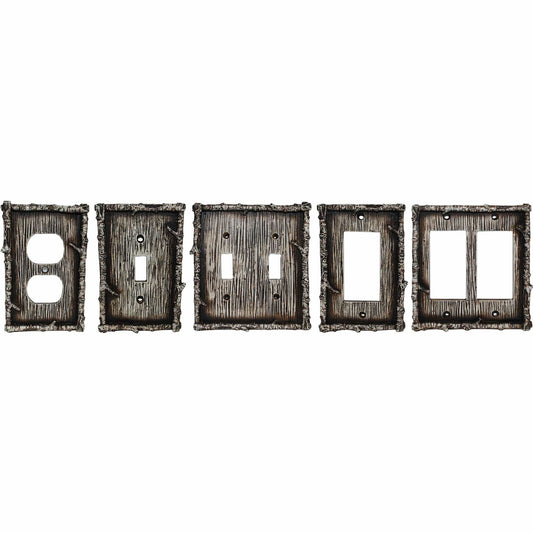 Birch Twig Double Rocker Wall Switch Plate