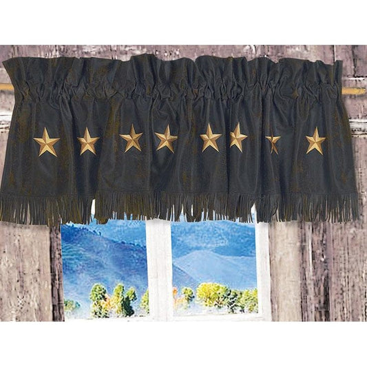 Laredo Black Star Valance