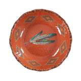 Tossed Feather Melamine Serving Bowl
