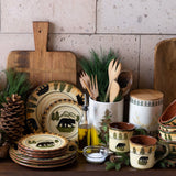 Rustic Bear Ceramic Serving Platter