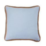 Washed Linen Jute Trimmed Euro Sham