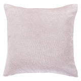 Pale Pink Velvet Euro Sham w/ Channel Stitching