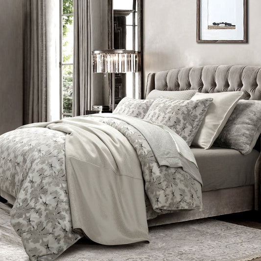 Warshack Silver & Gray Inkblot Pillow Shams